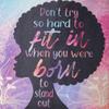 African American Expressions - Canvas Totebag, Born to Stand Out, 20 x 15 Inch, CHB-12 view 4