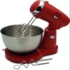 Better Chef Classic Stand Mixer | 350-Watts Hi-Power | 5-Speed | Stable Base | Stainless Bowl, Hooks and Beaters (Red) view 2