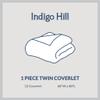 Indigo Hill by HiEnd Accents Anna Diamond Quilted Coverlet, Twin Size, Taupe Solid Color, Rustic Traditional Farmhouse Style Luxury Bedding, Soft Lightweight Bed Cover view 4