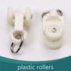 Bettomshin Curtain Track Rollers Plastic Twin Wheeled Carriers Drapery Rail Sliding Glider for Windows Shower Curtain Tracks 0.53" Dia, 50 Pcs view 2