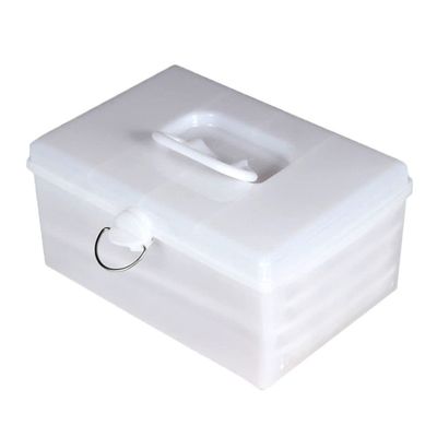 Cabilock 1pc Large Capacity Practical Plastic Mahjong Storage Box Handle and Lock Multi-function Organizer for Mahjong Tiles and More Lightweight and Home Use