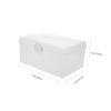 Cabilock 1pc Large Capacity Practical Plastic Mahjong Storage Box Handle and Lock Multi-function Organizer for Mahjong Tiles and More Lightweight and Home Use view 2