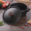 1pc Non-stick Soup Pot Cooking Pot Lid for Outdoor Cooking Camping and Family Gatherings Design for Efficient Meal Preparation view 2
