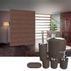GAXQFEI Bathroom Accessories Sets 6 Piece Bathroom Set Plastic Lotion Dispenser Toothbrush Holder Bathroom Tumblers Soap Dish Trash Can Toilet Brush Set/Bronze view 4