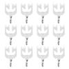 Bettomshin Curtain Track Rollers Plastic Twin Wheeled Carriers Drapery Rail Sliding Glider for Windows Shower Curtain Tracks 0.35" Dia, 80 Pcs view 1