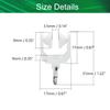 Bettomshin Curtain Track Rollers Plastic Twin Wheeled Carriers Drapery Rail Sliding Glider for Windows Shower Curtain Tracks 0.35" Dia, 80 Pcs view 2