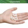 Bettomshin Curtain Track Rollers Plastic Twin Wheeled Carriers Drapery Rail Sliding Glider for Windows Shower Curtain Tracks 0.35" Dia, 80 Pcs view 3