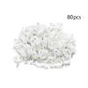Bettomshin Curtain Track Rollers Plastic Twin Wheeled Carriers Drapery Rail Sliding Glider for Windows Shower Curtain Tracks 0.35" Dia, 80 Pcs view 4
