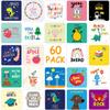 Fantasyon Lunch Box Notes for Kids, 60 Pcs Cute Lunch Box Cards Inspirational Motivational Lunch Notes Back to School Gifts for Kids Boys Girls Lunchbox Students Kindergarten School Supplies view 2