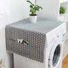 Haofy Refrigerator Cover Cotton Linen Fridge Cover, Dust Oil Proof Washing Machine Top Cover, Multi-Purpose Refrigerator Cover with Side Storage Pockets (70 * 170cm 67x28inch) view 2