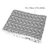 Haofy Refrigerator Cover Cotton Linen Fridge Cover, Dust Oil Proof Washing Machine Top Cover, Multi-Purpose Refrigerator Cover with Side Storage Pockets (70 * 170cm 67x28inch) view 4