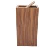 DRSFF Walnut Wood Clamshell Garbage Can Trash Bin for Living Room Bedroom Wooden Storage Bucket Home Commercial Kitchen Large Rubbish Bins Office Waste Paper Basket (Color : B) view 1