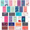 Chinco 120 Pieces Love Notes for Him Her Romantic Lunch Box Notes Mini Valentine's Day Cards Inspirational Design 2 x 3.5 Inch for Husband Wife Adults Beloved Ones, 30 Styles view 1