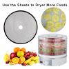 Fivezeroing 10 Pieces Round Silicone Dehydrator Sheets Mesh Food Dryer Machine Mats Screen Material Liners for Fruit dehydrating Baking Steamer Mat (13 inch in Diameter) , White, (Fivezeroing-003) view 3