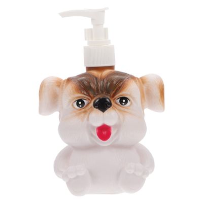 Cabilock Cartoon Soap Dispenser Dog Soap Pump Lotion Hand Soap Shampoo Shower Gel Dispenser Hand Pump Refillable Soap Dispensers for Kitchen and Bathroom