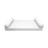 DBM IMPORTS *Cover ONLY*-Style 5 Outdoor Daybed Mattress Bolster Pillow Slipcovers Pipe Trim Twin-XL Size-AD106 view 2