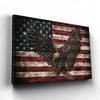 American Flag Wall Decor Wooden American Flag Wall Decor Military Wall Decor Patriotic Wall Decor American Flag Wooden Wall Art Army Poster Eagle Wall Art for Bedroom Living Room Decor (12''Hx18''W) view 2