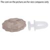 Bettomshin Curtain Track Rollers Plastic Drapery Rail Sliding Glider for Windows Shower Curtain Tracks 0.43" Dia, White 20 Pcs view 4