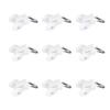 Bettomshin Curtain Track Rollers Plastic Twin Wheeled Carriers Drapery Rail Sliding Glider for Windows Shower Curtain Tracks 0.45" Dia, 80 Pcs view 1