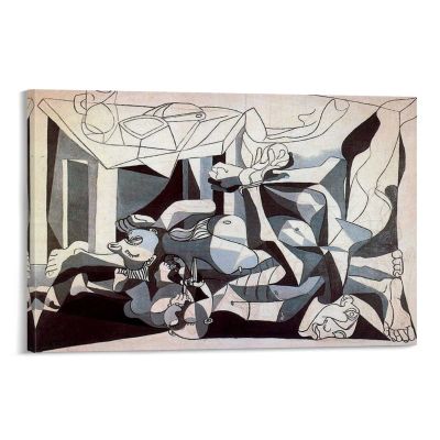 29 Picasso Paintings - Pablo Picasso - The Charnel House. The Mass Grave 1945 Poster Decorative Painting Canvas Wall Art Living Room Posters Bedroom Painting 24x36inch(60x90cm)