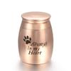 KBFDWEC Stainless Steel Always in My Heart Jar Keepsake Funeral for Ashes Urn Custom Engraved Cremation for Pets Human Large 40mm 29mm Rose Color view 1