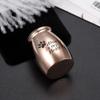 KBFDWEC Stainless Steel Always in My Heart Jar Keepsake Funeral for Ashes Urn Custom Engraved Cremation for Pets Human Large 40mm 29mm Rose Color view 2