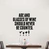 Age and Glasses Quotes Wine Quote Wine Bottle Drinking Glass Wall Decals for Dining Room Home House Winery Restaurant Kitchen Bar Wine Cellar Decor Stickers Wall Art Vinyl Decoration Size (10x10 inch) view 2