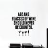 Age and Glasses Quotes Wine Quote Wine Bottle Drinking Glass Wall Decals for Dining Room Home House Winery Restaurant Kitchen Bar Wine Cellar Decor Stickers Wall Art Vinyl Decoration Size (10x10 inch) view 3
