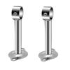 2PCS Curtain Rod Bracket Stainless Steel Ceiling Mount Rod Holder 25mm Diameter 500mm Height Closet Rod End Support Holder Pipe Flange Socket Round Base with Iron Expansion view 1