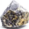 3.5" 525g Dark Purple Lepidolite w/Yellow Inclusions Polished Top Specimen Natural Lithia Mica Gemstone Crystal Mineral Point - Brazil view 1