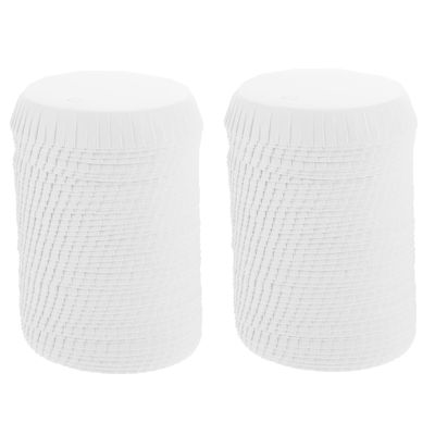 100Pcs Disposable Paper Cup Covers 2.95 Inch White Dustproof Lids for Coffee, Tea, Hot Chocolate, Ideal for Home, Hotel, Cafe, and Salon Use