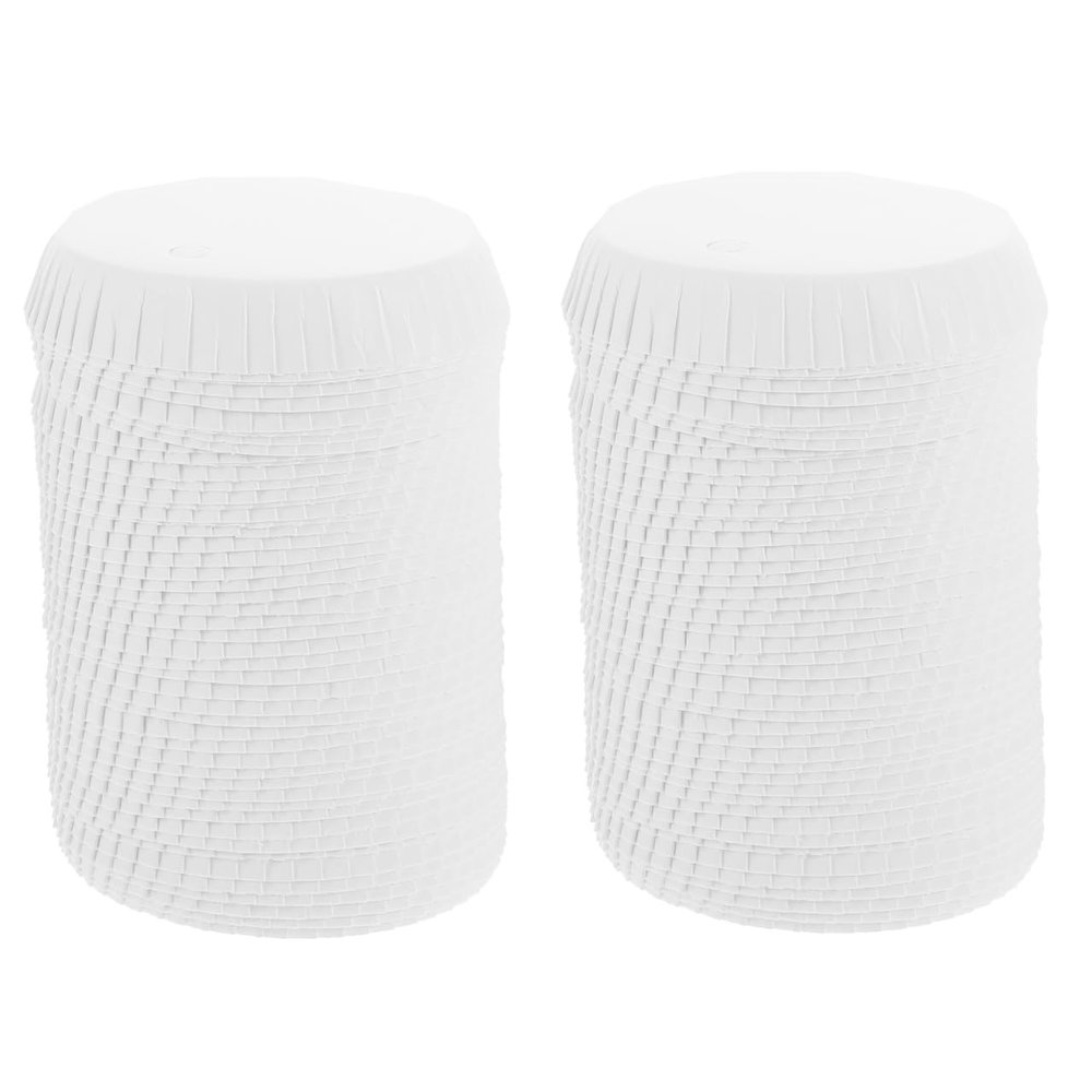 100Pcs Disposable Paper Cup Covers 2.95 Inch White Dustproof Lids for Coffee, Tea, Hot Chocolate, Ideal for Home, Hotel, Cafe, and Salon Use