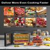 CROWNFUL Food Dehydrator Machine, 7 Stainless Steel Trays, Large Drying Space Dehydrated Dryer, Adjustable Timer and Temperature Control, Dryer for Jerky, Fruit, Meat, Herbs, 30+ Free Online Recipes view 4