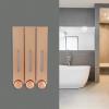 420MLx3 Wall Mounted Soap Dispenser, Shower Gel Shampoo Container, Hand Washing Liquid Dispenser for Bathroom Kitchen(Rose Gold) view 4