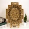 BHDecor Home Wall Decor  Multilayered Laser Cut Carved Elegant Wooden Mandala Hanging MDF Panels for Decoration - Rustic Contemporary Artwork 14.1 x 14.1 inch (36cm), Natural Wood view 1