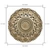 BHDecor Home Wall Decor  Multilayered Laser Cut Carved Elegant Wooden Mandala Hanging MDF Panels for Decoration - Rustic Contemporary Artwork 14.1 x 14.1 inch (36cm), Natural Wood view 4