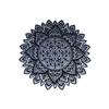 BHDecor Home Wall Decor  Multilayered Laser Cut Carved Elegant Wooden Mandala Hanging MDF Panels for Decoration - Rustic Contemporary Artwork 14.1 x 14.1 inch (36cm), Black/White view 1