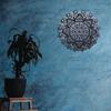 BHDecor Home Wall Decor  Multilayered Laser Cut Carved Elegant Wooden Mandala Hanging MDF Panels for Decoration - Rustic Contemporary Artwork 14.1 x 14.1 inch (36cm), Black/White view 3