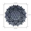 BHDecor Home Wall Decor  Multilayered Laser Cut Carved Elegant Wooden Mandala Hanging MDF Panels for Decoration - Rustic Contemporary Artwork 14.1 x 14.1 inch (36cm), Black/White view 4