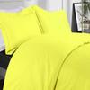 AMAY 800 TC 3Pc Duvet Cover Set Giza Egyptian Long Staple Giza Cotton Solid Color Soft and Breathable with Zipper Closure - Twin XL Yellow Solid view 1