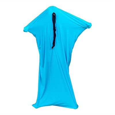 XMSM Stretchable Full Body Wrap Sensory Body Socks - Physical Therapy Sensory Sox for Adult/Kids to Relieve Stress and Autism Anxiety Great Interactive Game Tools (Color : Sky Blue, Size : Large)