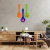 Artvibes Madhubani Art Wooden Wall Hanger for Home | Office | Living Room | Gift | Modern Decoration Items | Kitchen Wall Decor | Home Decor Hanging Items (WH_5004N), Set of 3 (Multi 4) view 2