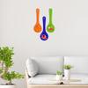Artvibes Madhubani Art Wooden Wall Hanger for Home | Office | Living Room | Gift | Modern Decoration Items | Kitchen Wall Decor | Home Decor Hanging Items (WH_5004N), Set of 3 (Multi 4) view 3