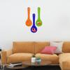 Artvibes Madhubani Art Wooden Wall Hanger for Home | Office | Living Room | Gift | Modern Decoration Items | Kitchen Wall Decor | Home Decor Hanging Items (WH_5004N), Set of 3 (Multi 4) view 4