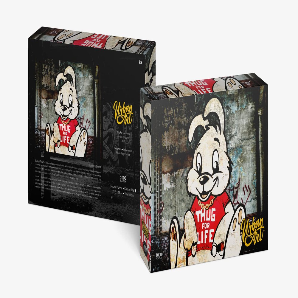 4D Cityscape INC Urban Art Graffiti: Thug for Life Bunny