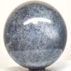 60mm 305g Silverish Blue Dumortierite w/Quartz Inclusions Sphere Polished Natural Sparkling Gemstone Crystal Mineral Ball - Madagascar + Stand view 3
