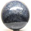 2.7" 485g Dark Deep Blue Dumortierite Sphere Polished Natural Sparkling Gemstone Crystal Mineral Ball - Madagascar + Stand view 3