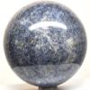 2.7" 485g Dark Deep Blue Dumortierite Sphere Polished Natural Sparkling Gemstone Crystal Mineral Ball - Madagascar + Stand view 4