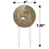 Acrylic Bryant University Bulldogs Logo Cake Topper Party Decoration for Wedding Anniversary Birthday Graduation view 2