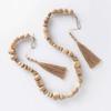 96" Decorative Wooden Bead Garland Natural - Threshold Designed with Studio McGee view 1